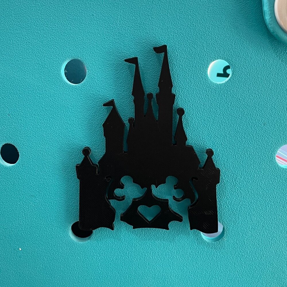 Mickey & Minnie Mouse Castle Bogg Charm-Disney Bogg Charm-New!